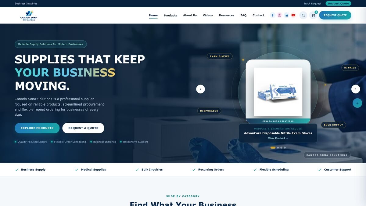 Canada Sona Solutions — Business Supplies