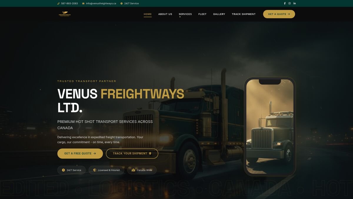 Venus Freightways — Freight & Logistics